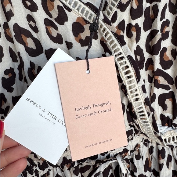 NWT Spell & the Gypsy bohdi jumpsuit leopard size XS - Picture 13 of 15